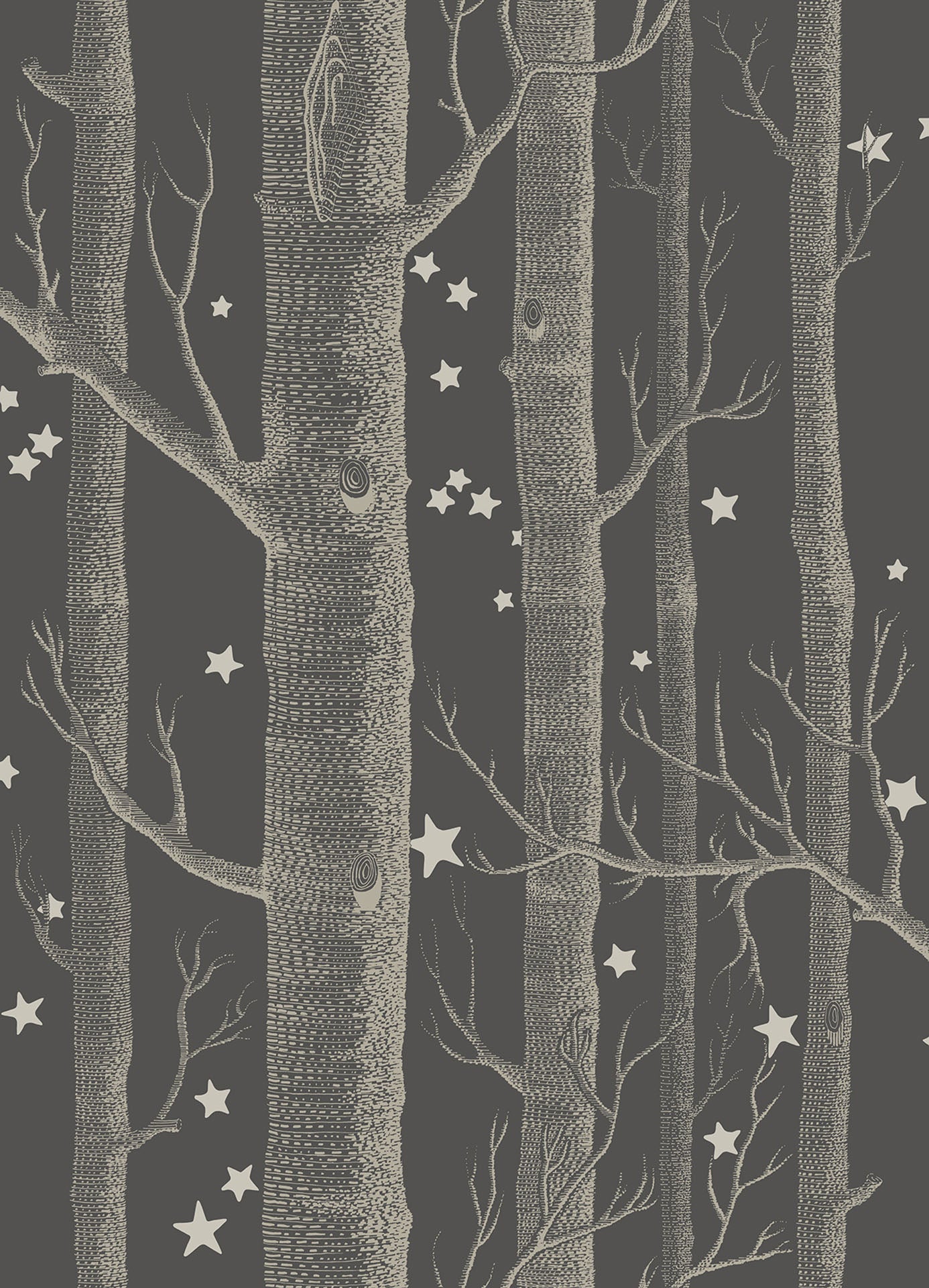 Cole & Son Woods & Stars - Charcoal