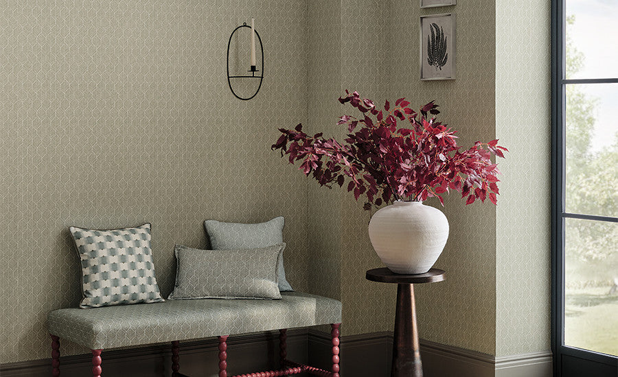Pierre Frey Romo | Orsin Wallcovering – Moonstone — scenography