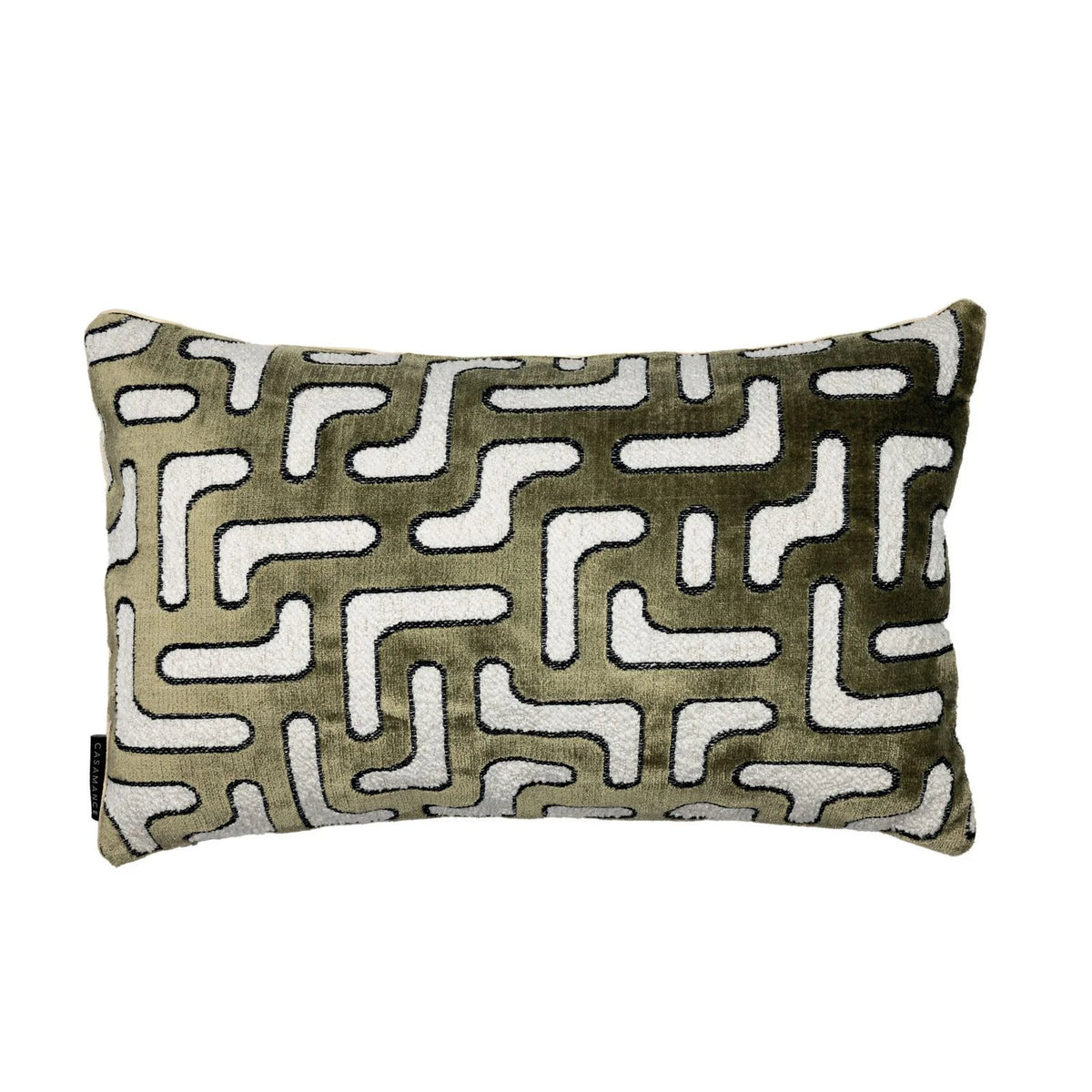 Casamance Bryce cushion cover — Kaki