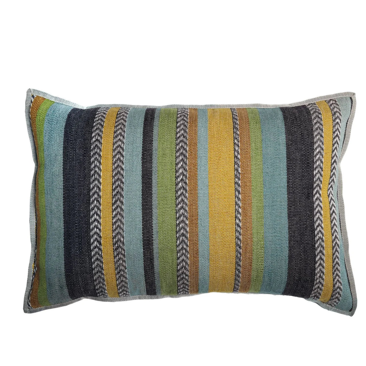 Casamance Costa Nova cushion cover — Celadon Moutarde