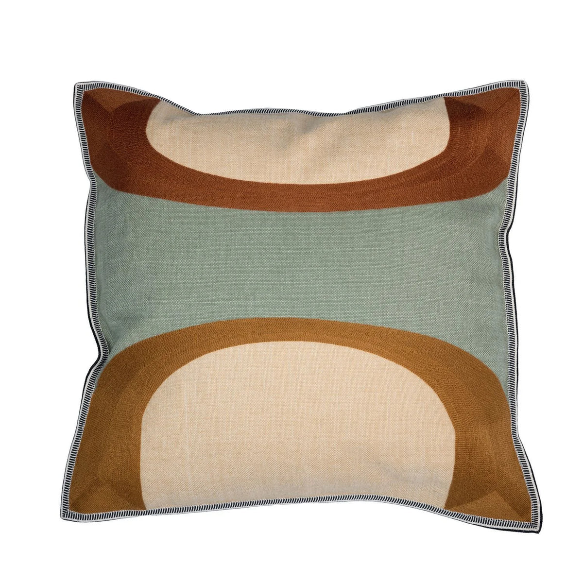 Casamance Dakota cushion cover — Praline Vert Sauvage