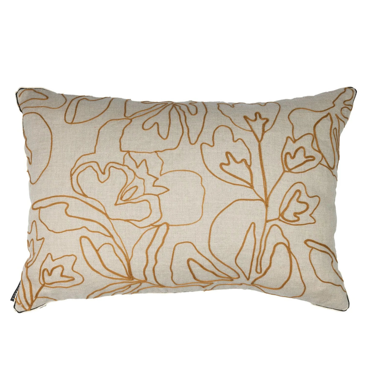 Casamance Lomasi cushion cover — Ocre Naturel
