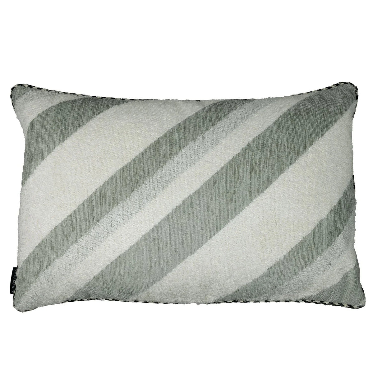 Casamance Slalom cushion cover — Vert De Gris