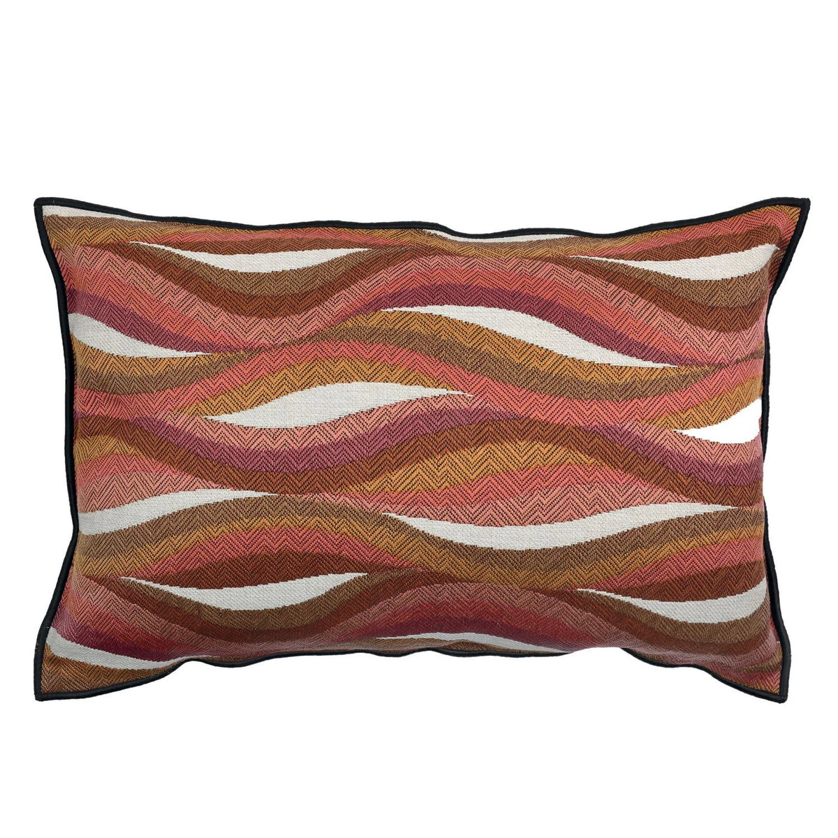 Casamance West Bay cushion cover — Magenta Ocre