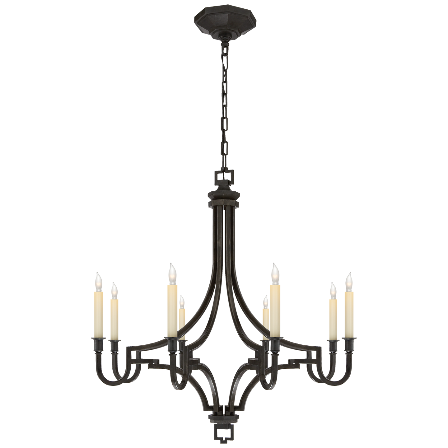 Mykonos Medium Chandelier in Aged Iron