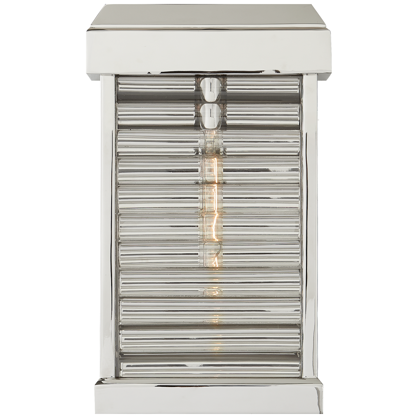 Visual Comfort | Chapman & Myers | Dunmore Small Curved Glass Louver Sconce