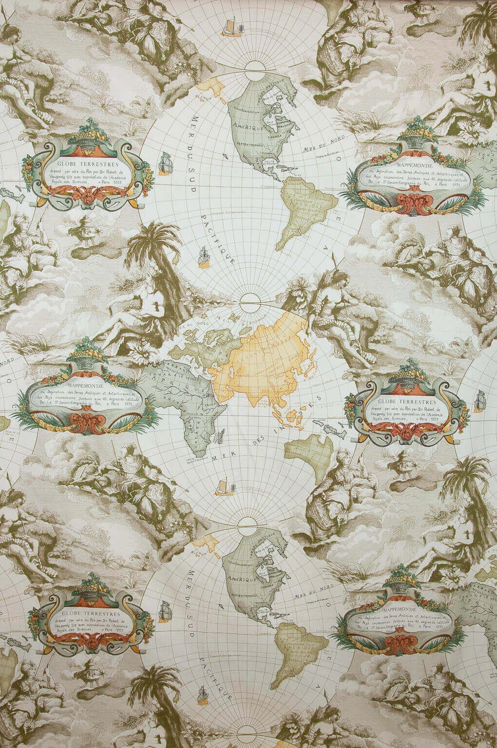 Pierre Frey Planisphere - Crème