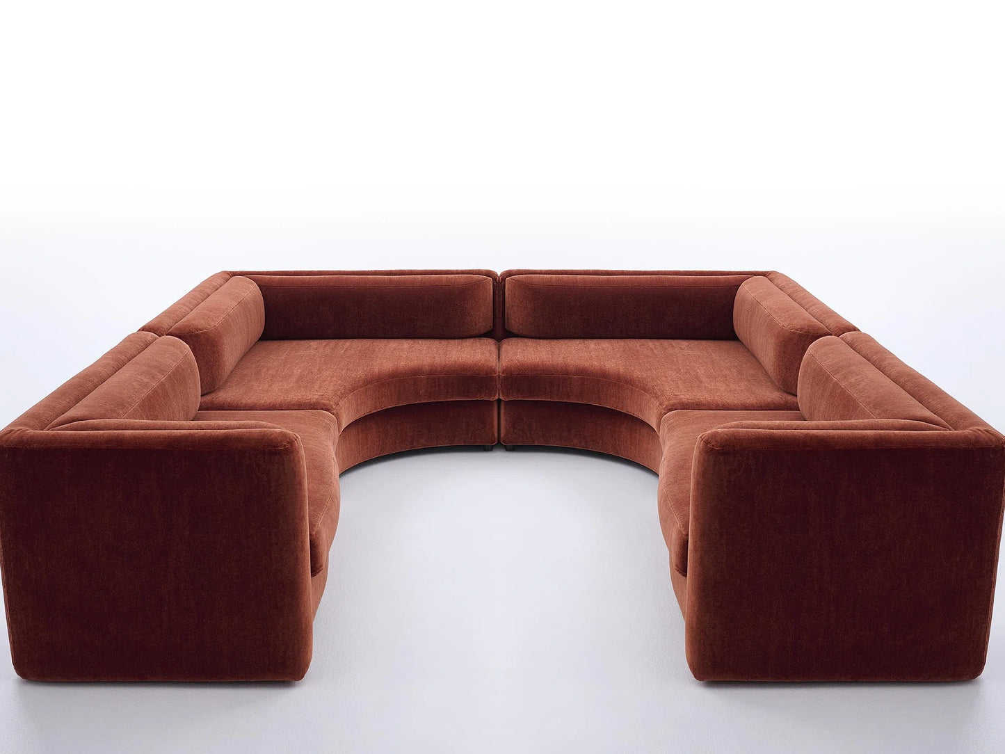 Pierre Frey Virgule - Stained beech, water-based varnish with Visible wood legs; Simple seams - Stretched fabric