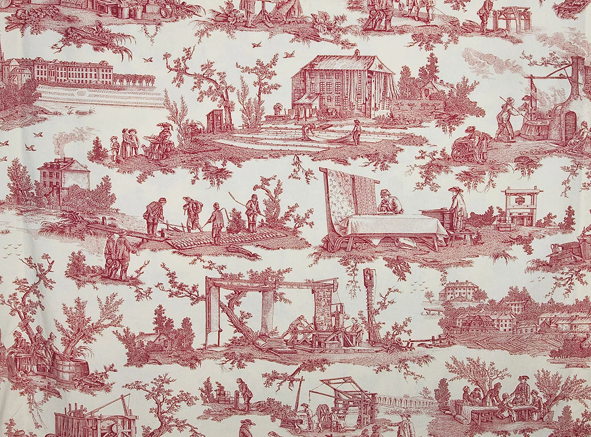 Pierre Frey Travaux de la manufacture - Rouge