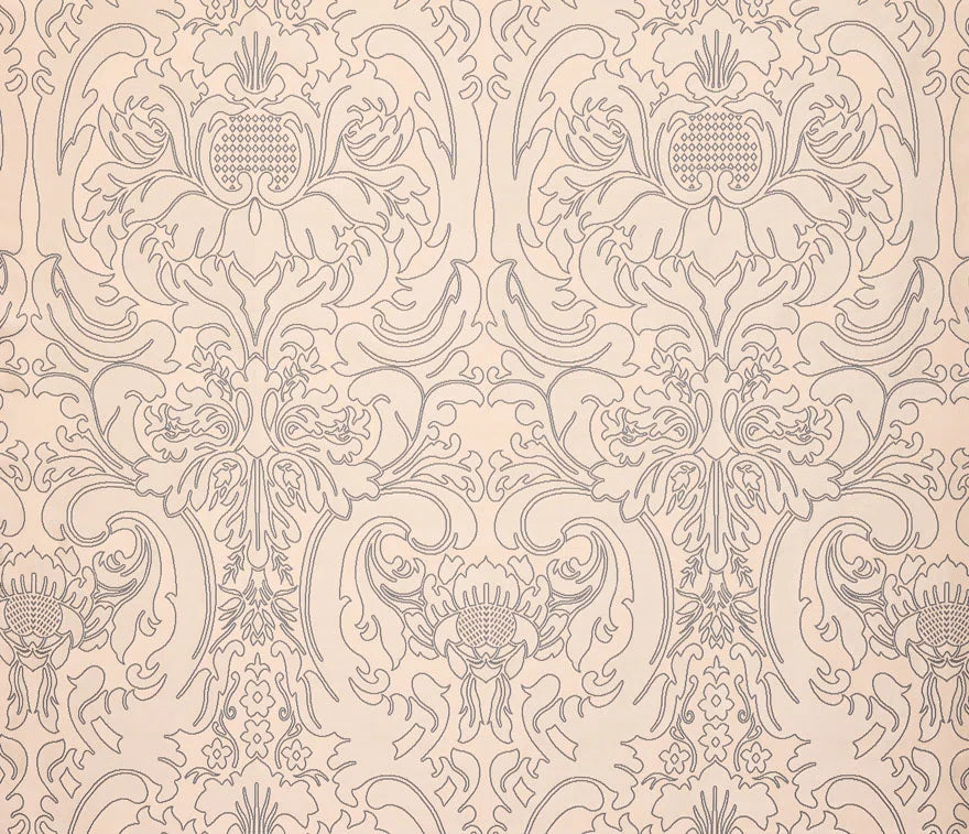Pierre Frey Embroidered French Damask - Atlantic