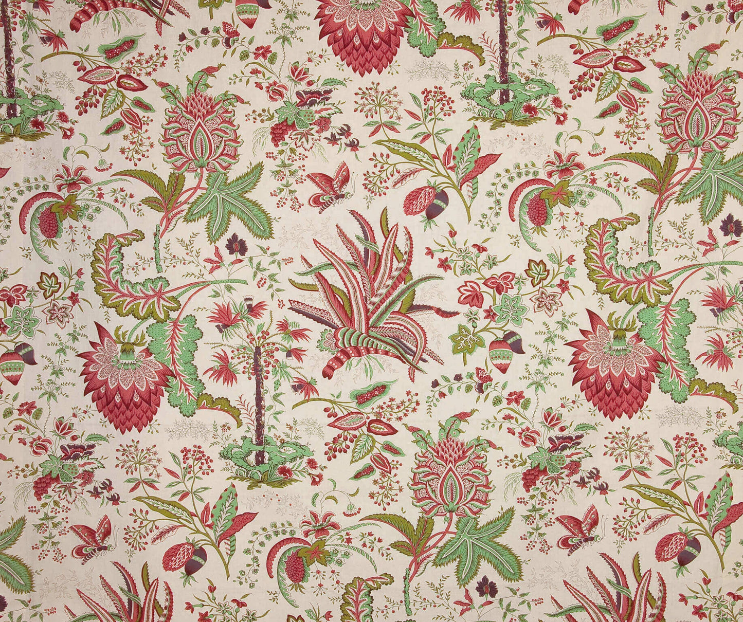 Pierre Frey Marquis De Seignelay - Cretonne Rouge Vert