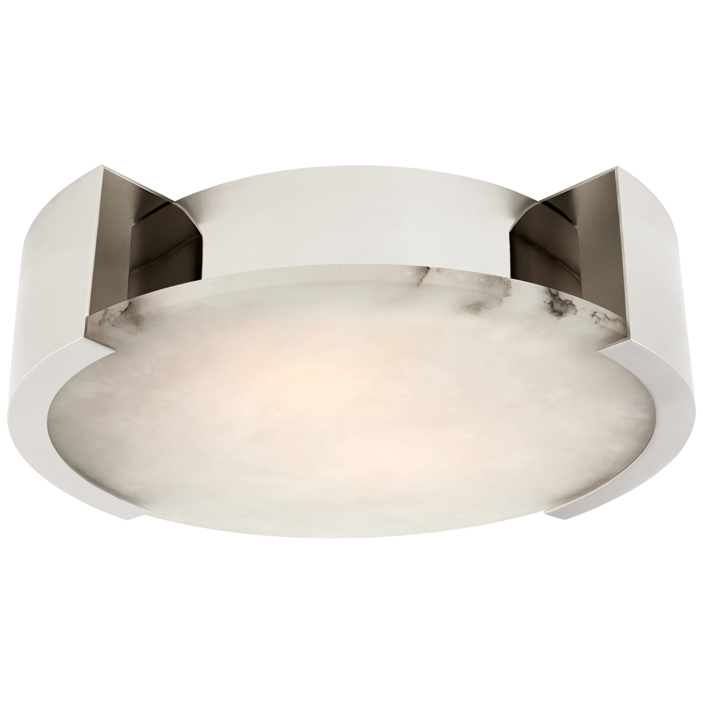 Melange Large Flush Mount in Polished Nickel