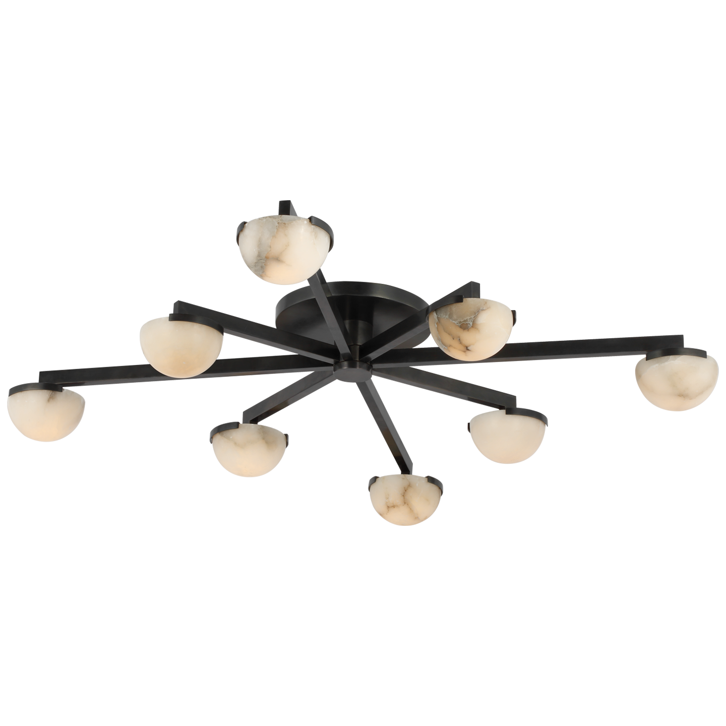 Visual Comfort | Kelly Wearstler | Pedra Large Staggered Arm Flush Mount