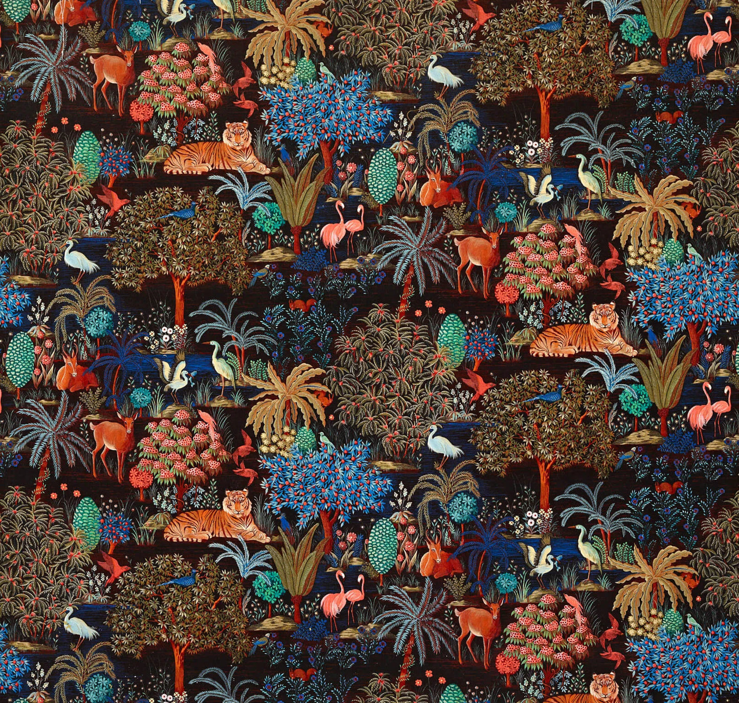 Pierre Frey Le Jardin Du Palais Velours - Nuit