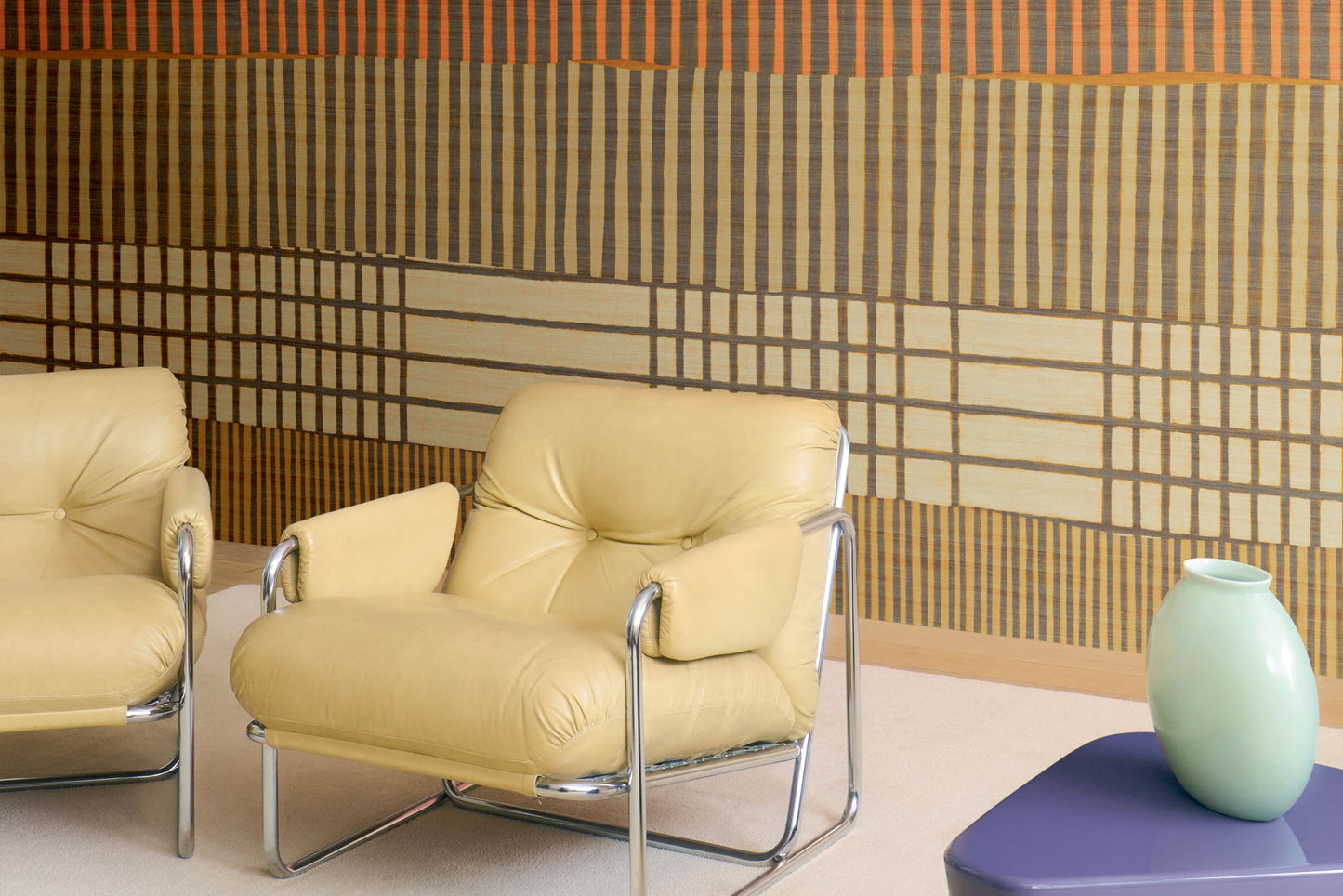 Elitis | Elixir de soies Lignes telluriques 6m x 3,20m - room scene