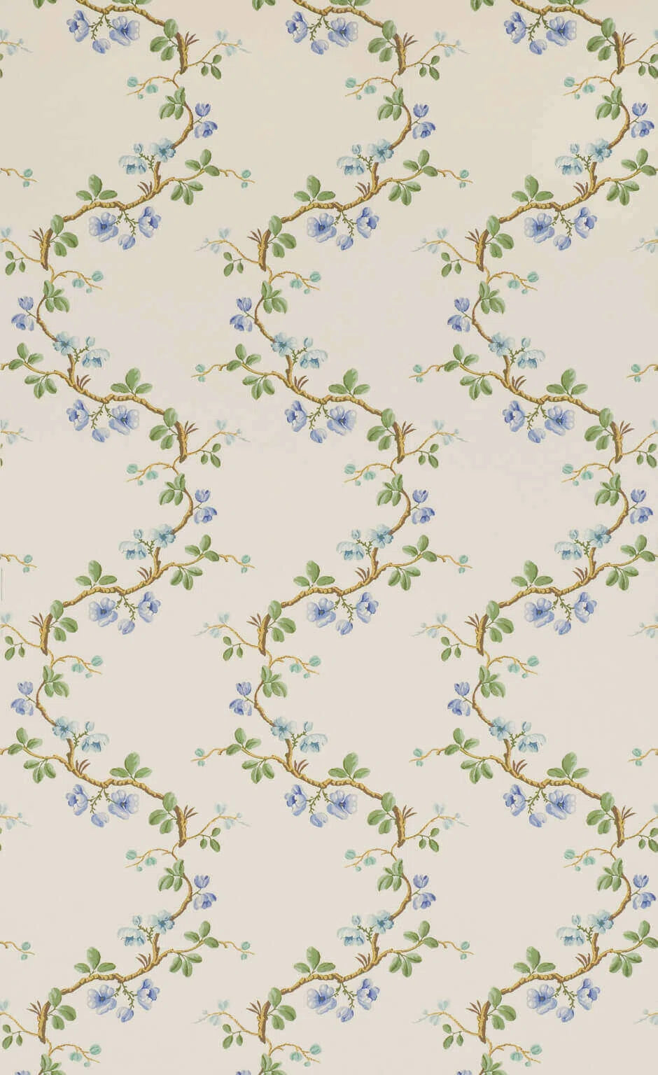 Pierre Frey Wallpaper Sans Papillons - Bleu