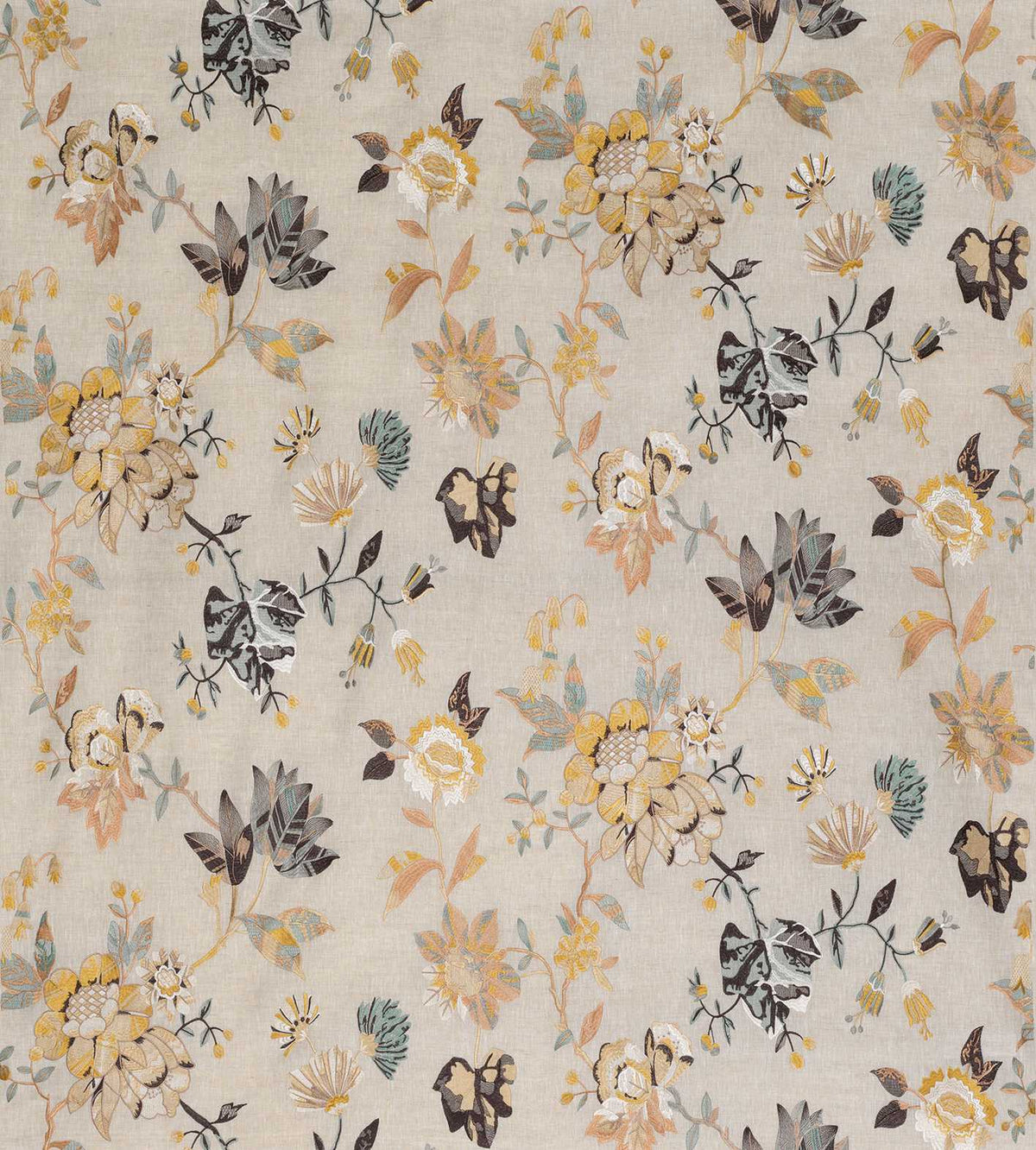 Nina Campbell | Nemours fabric - NCF4332-02