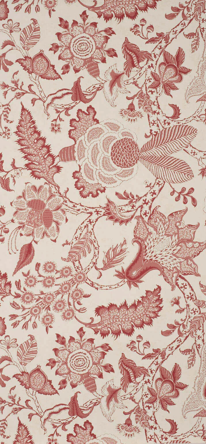Pierre Frey Wallpaper Septeuil - Pink Red