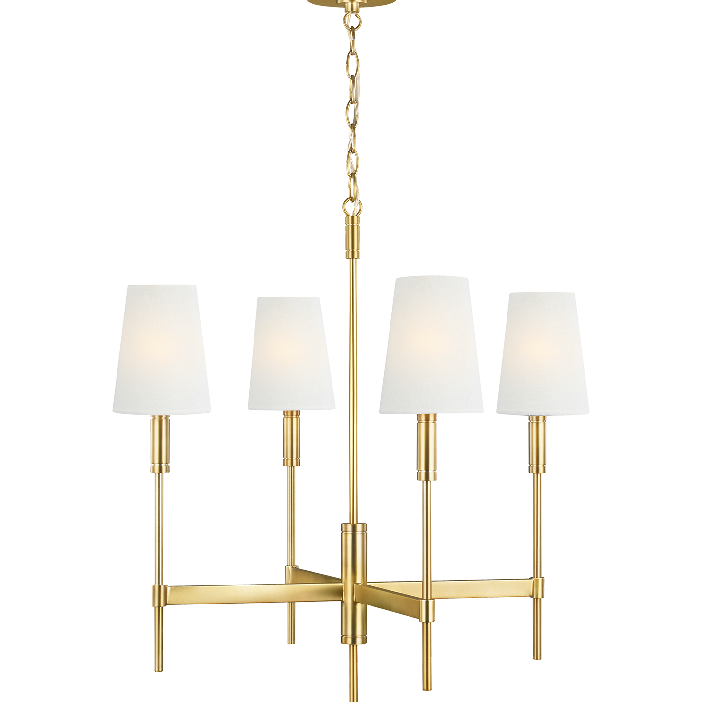 Beckham Classic Medium Chandelier - Burnished Brass