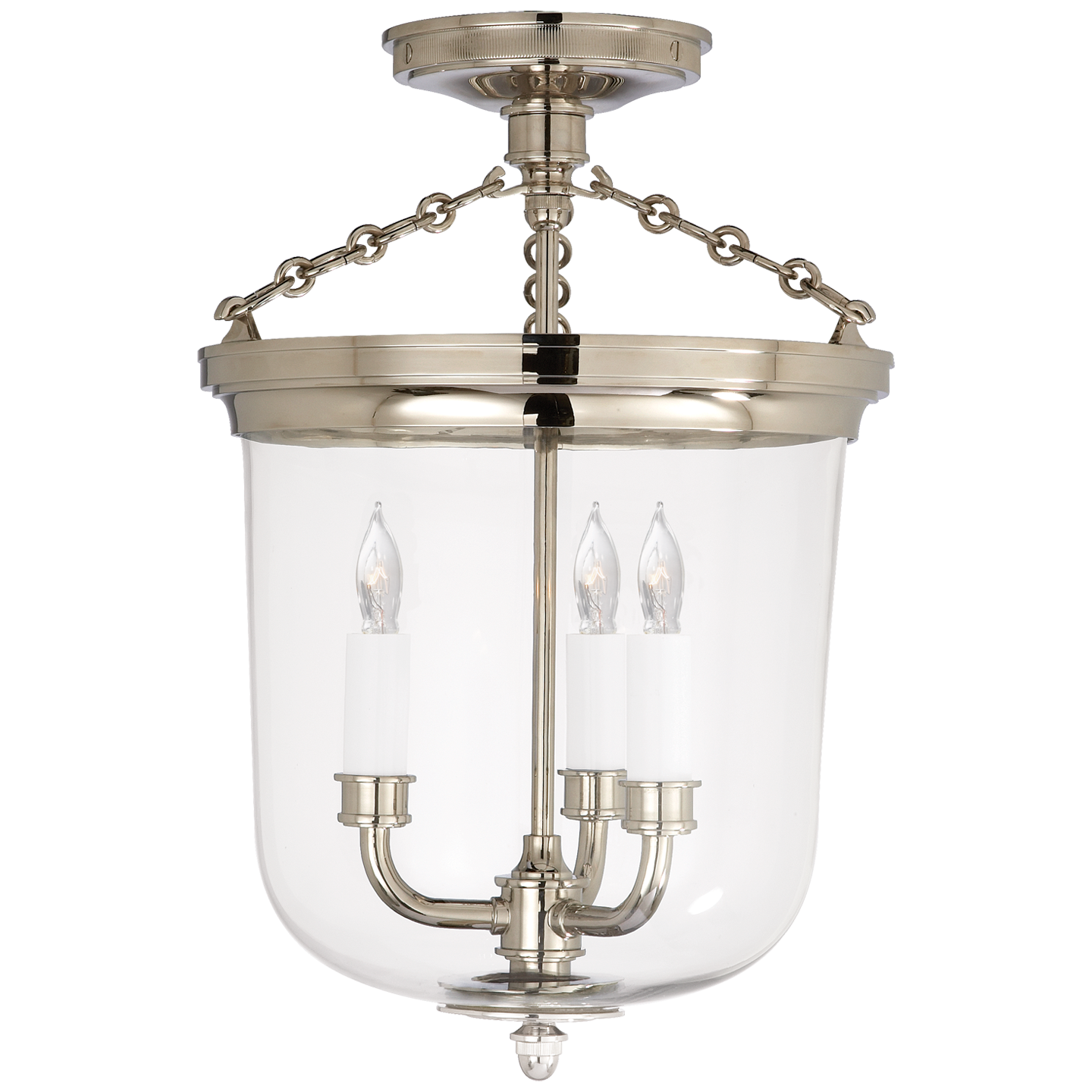 Merchant Semi-Flush - Polished Nickel