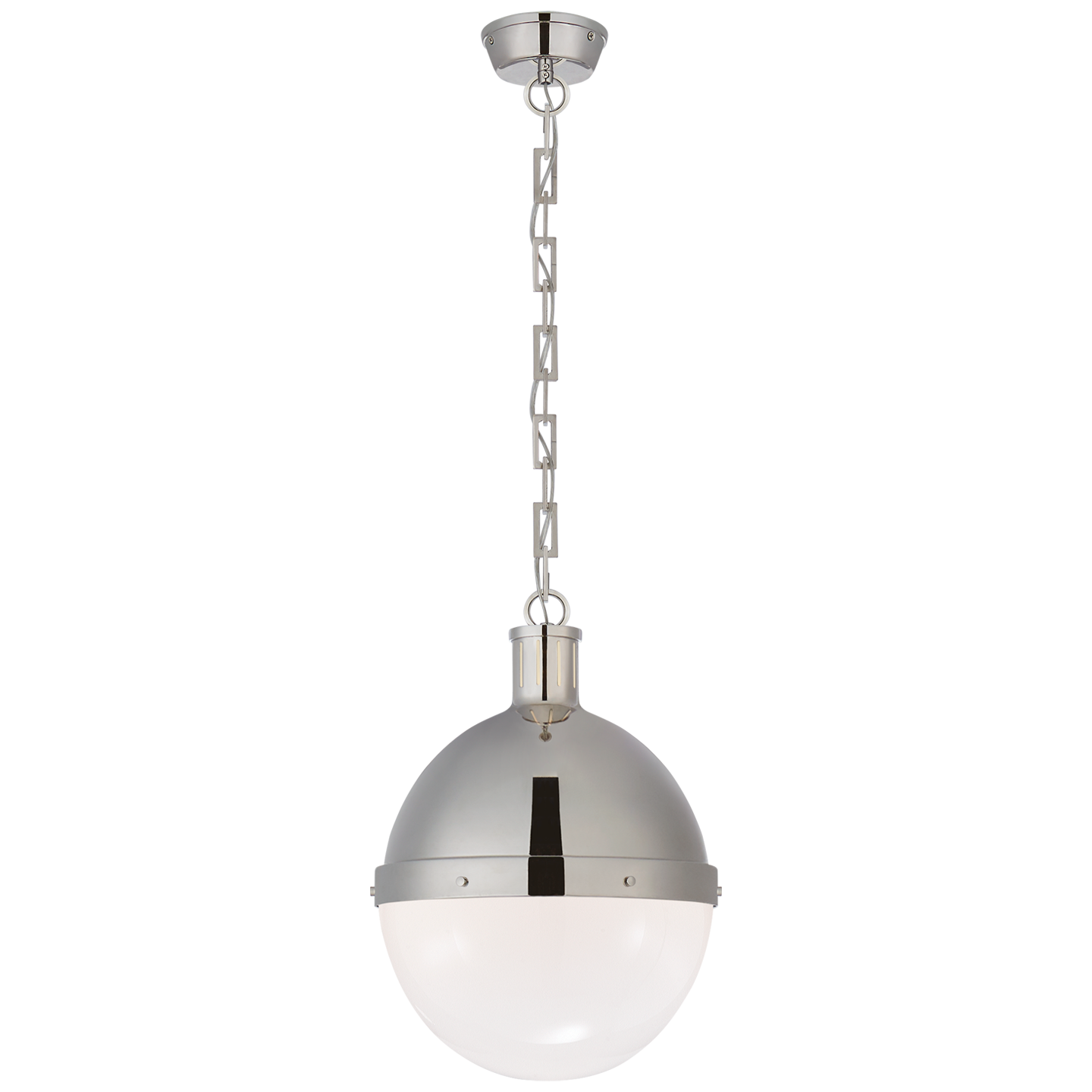 Hicks Large Pendant in Polished Nickel