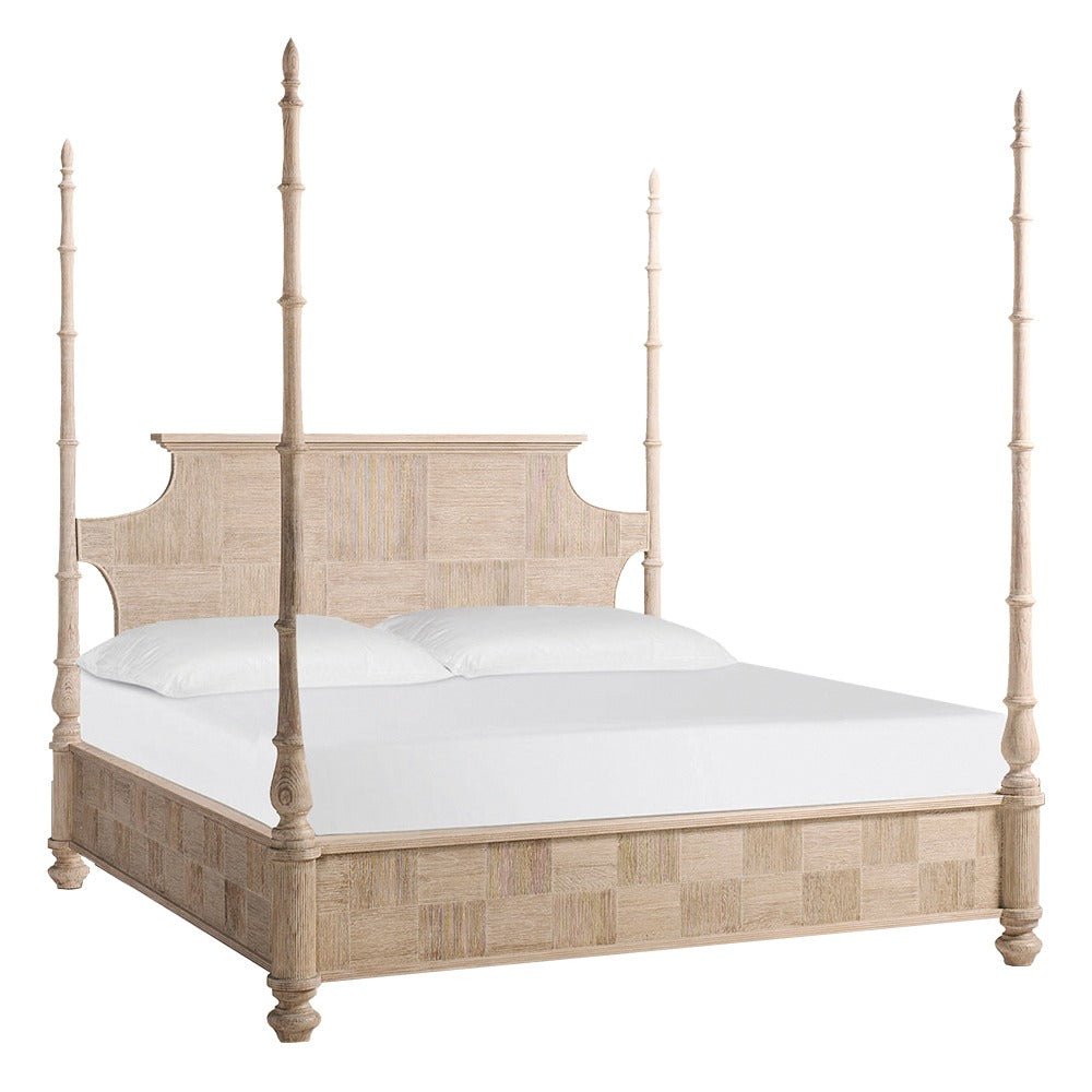 William Yeoward Bywater King Bed in Washed Acacia