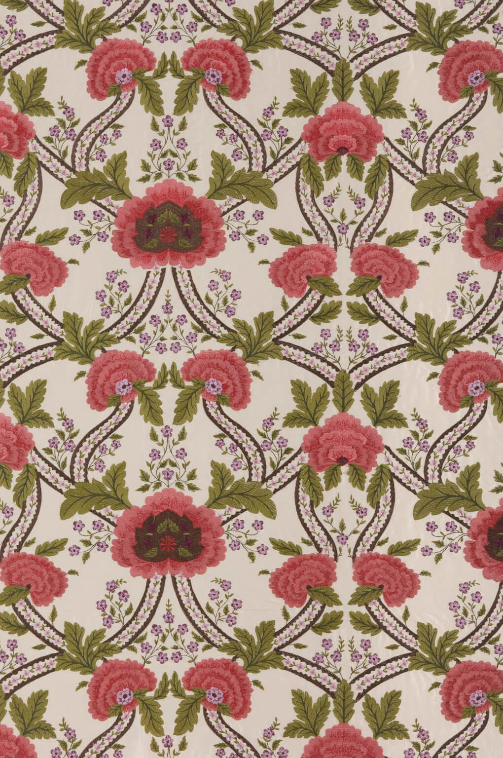 Pierre Frey Beauvais - Broderie - Rose Lilas