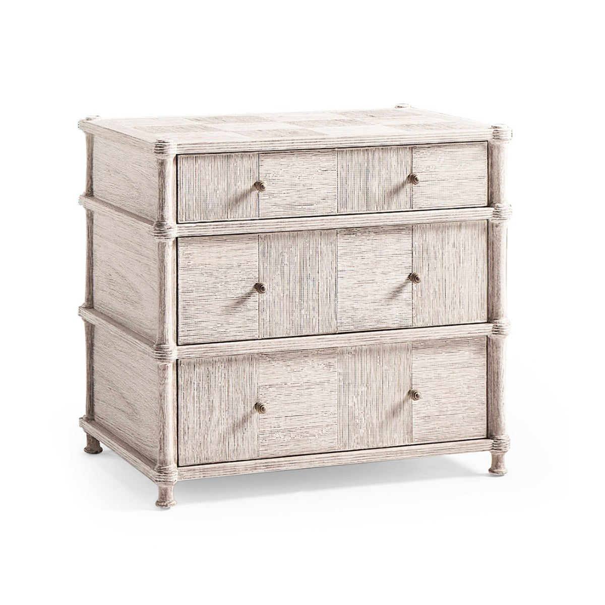 William Yeoward Bywater 3 Drawer Bedside Table Washed Acacia