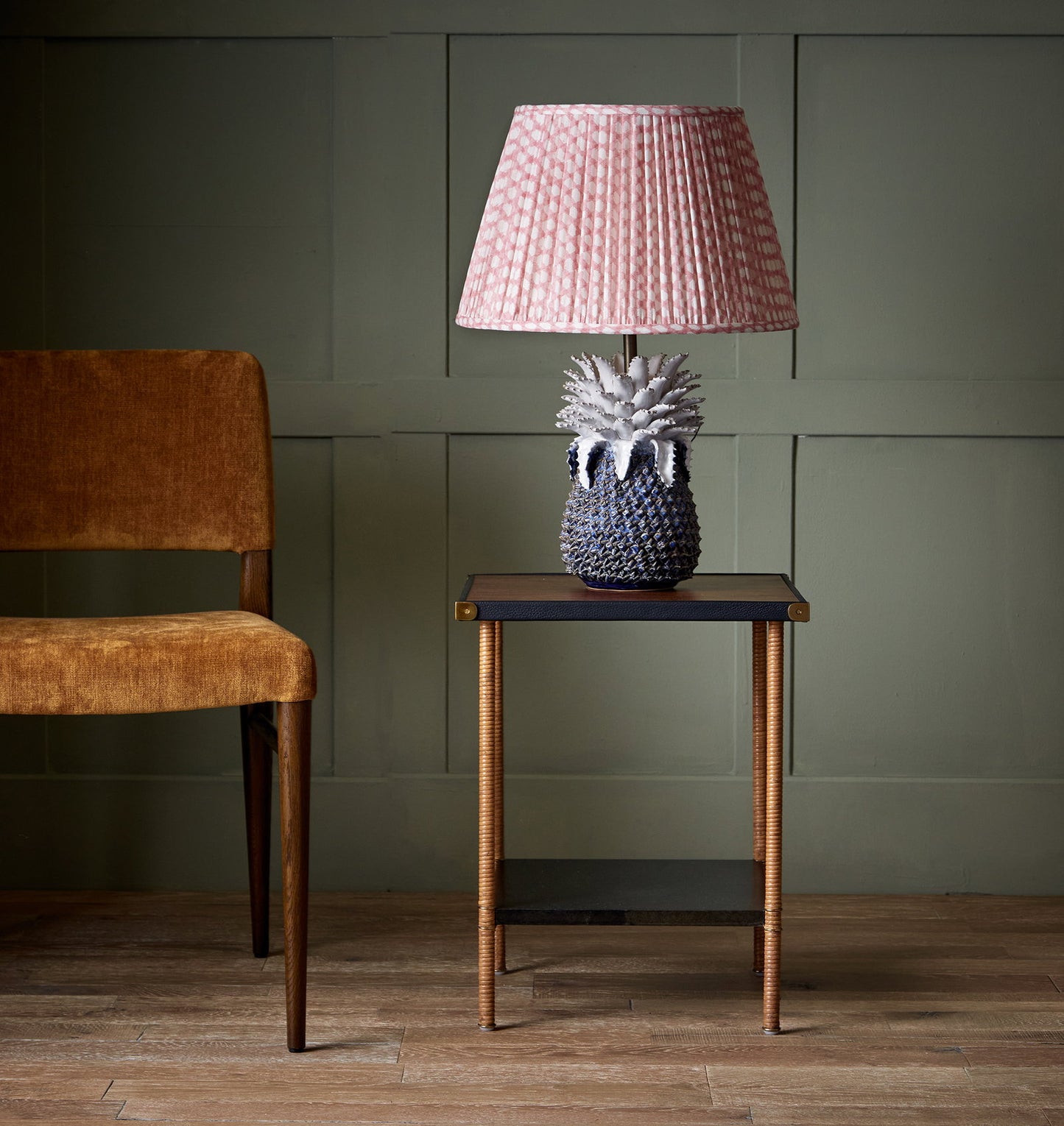 Julian Chichester | Palm Table Lamp Blue and White - Small