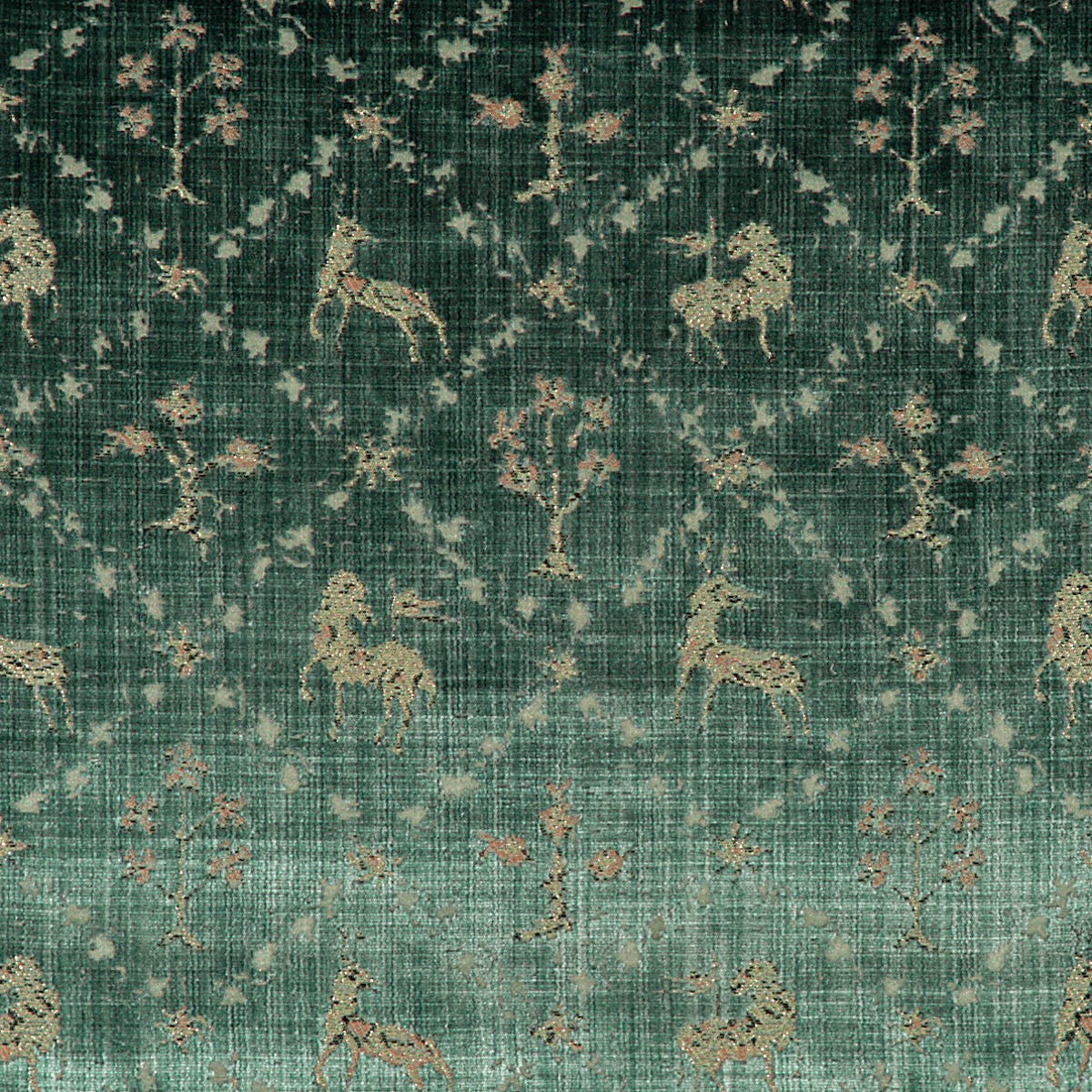 Rubelli Santo fabric - Vert chine'