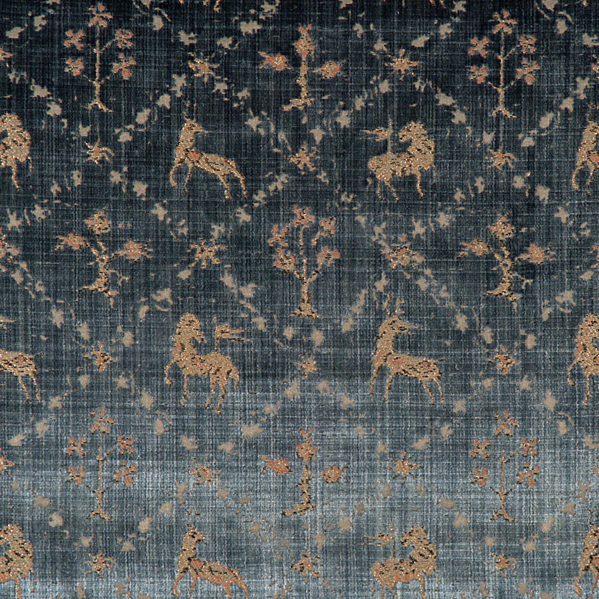 Rubelli Santo fabric - Bleu chine'