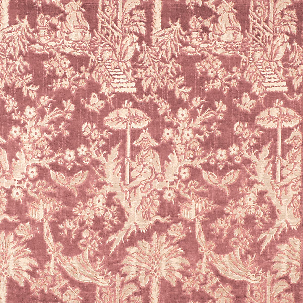 Rubelli China fabric - Rose