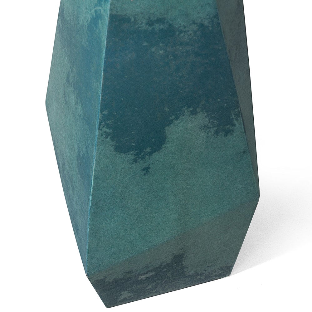 Julian Chichester | Cube Lamp - High Gloss Teal Vellum