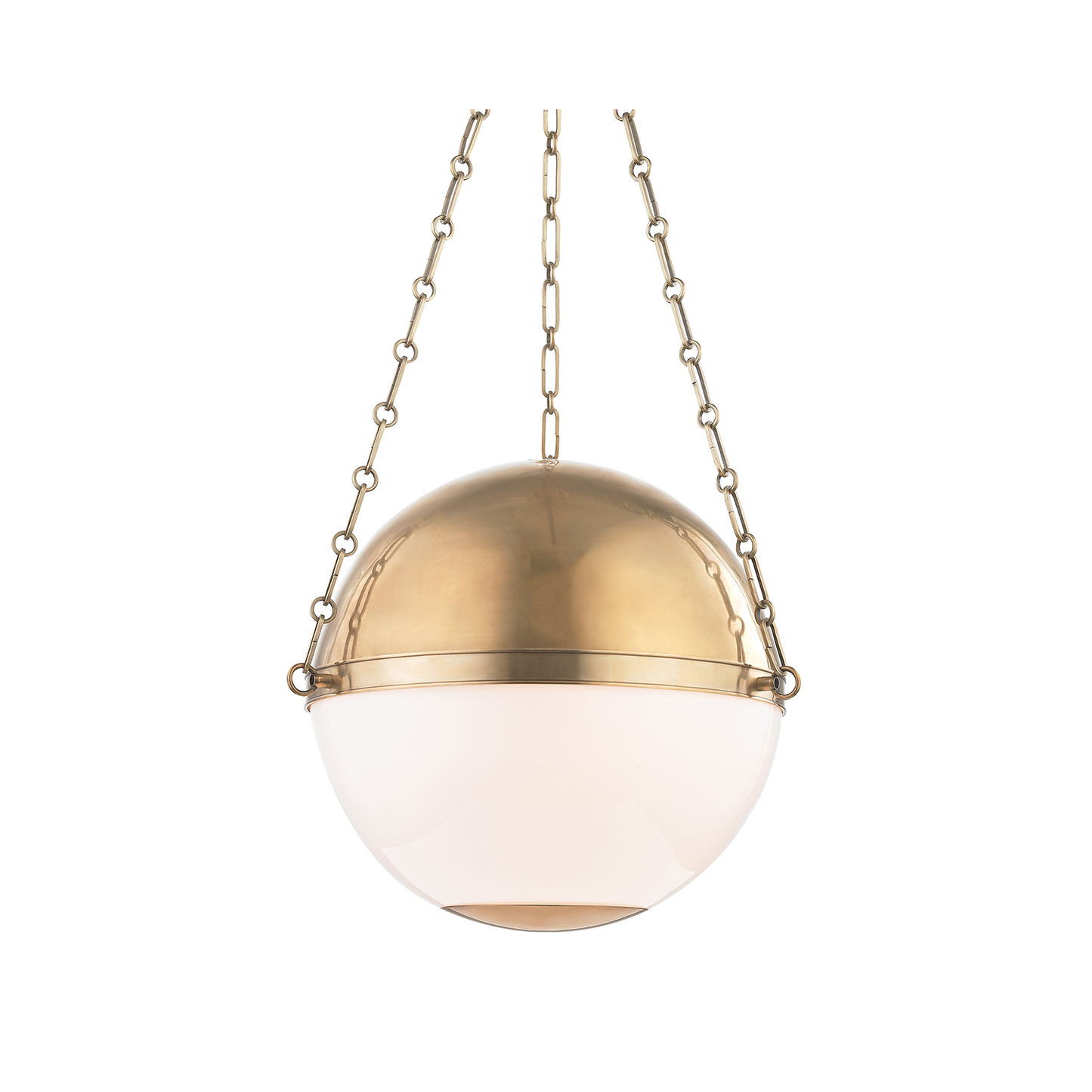 Andrew Martin Sphere Pendant Light Aged Brass