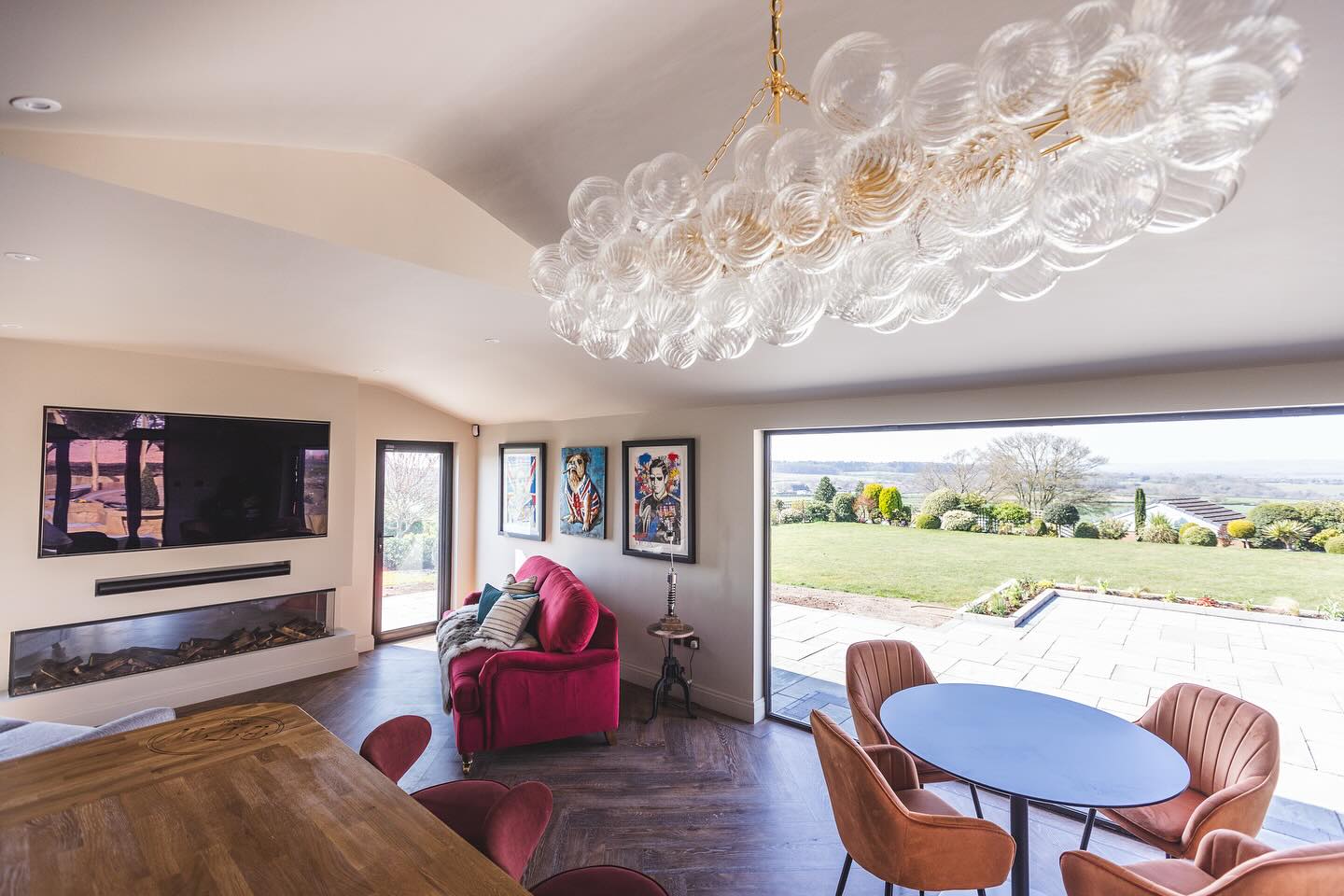 Andrew Martin | Talia Linear Chandelier, Gild
