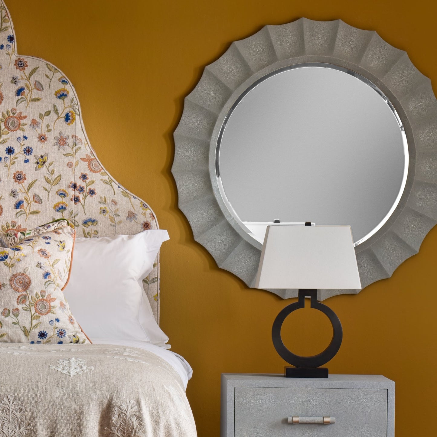Andrew Martin | Joplin Small Mirror Light Grey