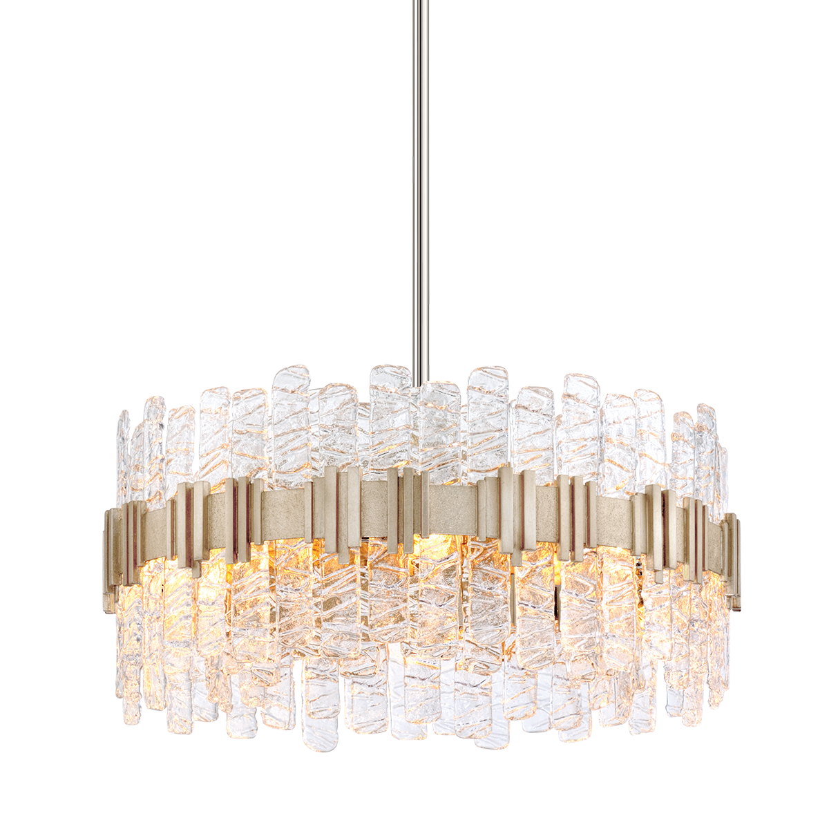 Ciro Large Pendant Light in Silver Leaf