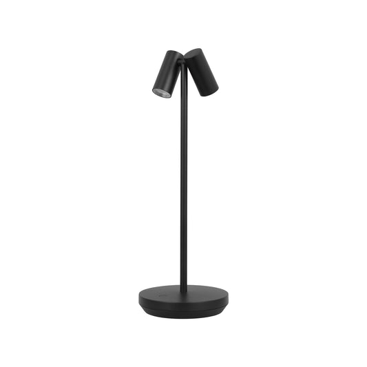 Doppia Rechargeable Table Lamp Black