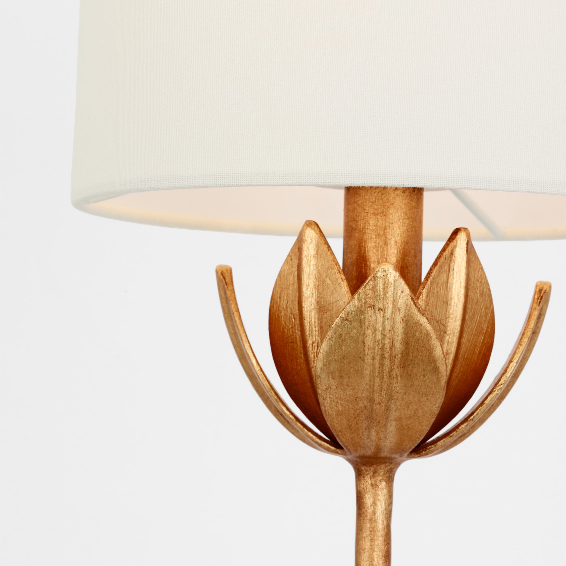 Alberto Rechargeable Table Lamp Antique Gold Leaf