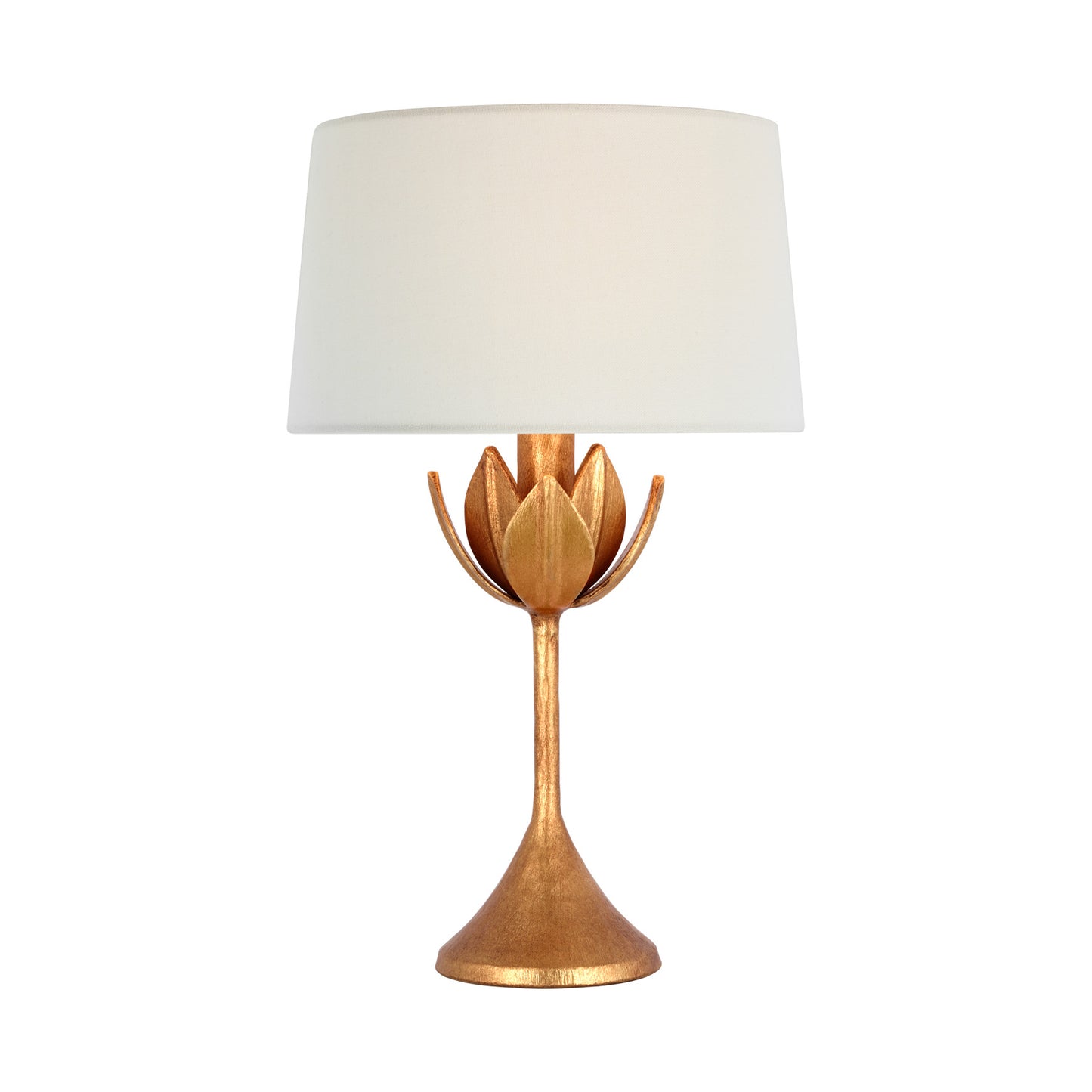 Alberto Rechargeable Table Lamp Antique Gold Leaf