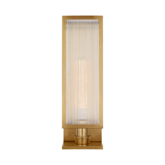 York Box Wall Light Soft Brass