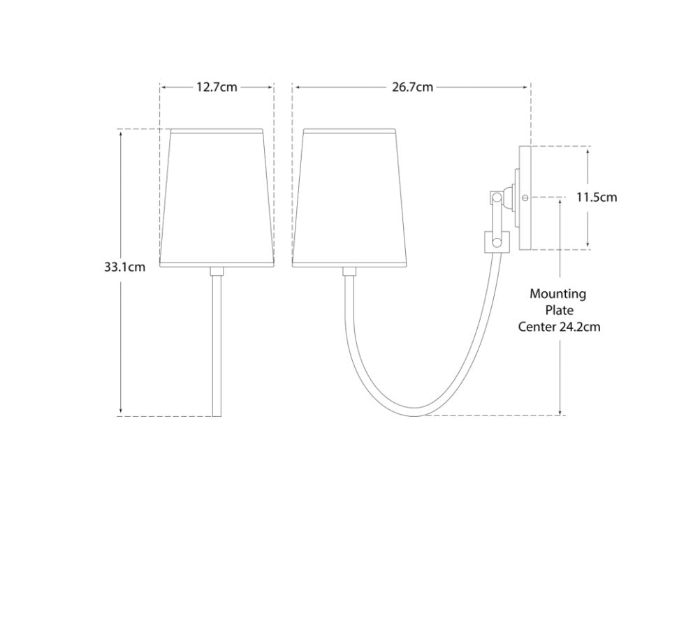 Reed Wall Light Bronze