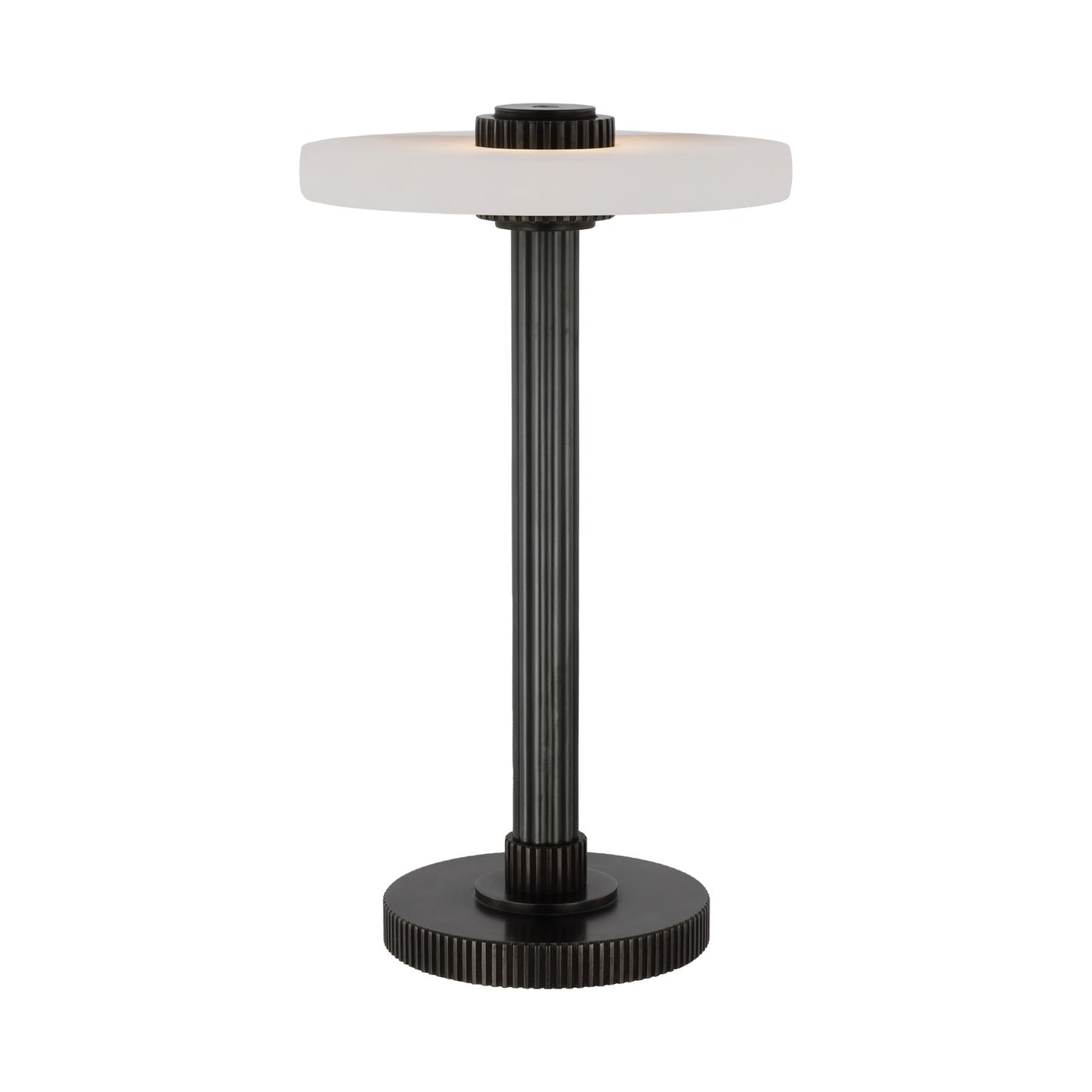Aran Rechargeable Table Lamp Bronze and Alabaster