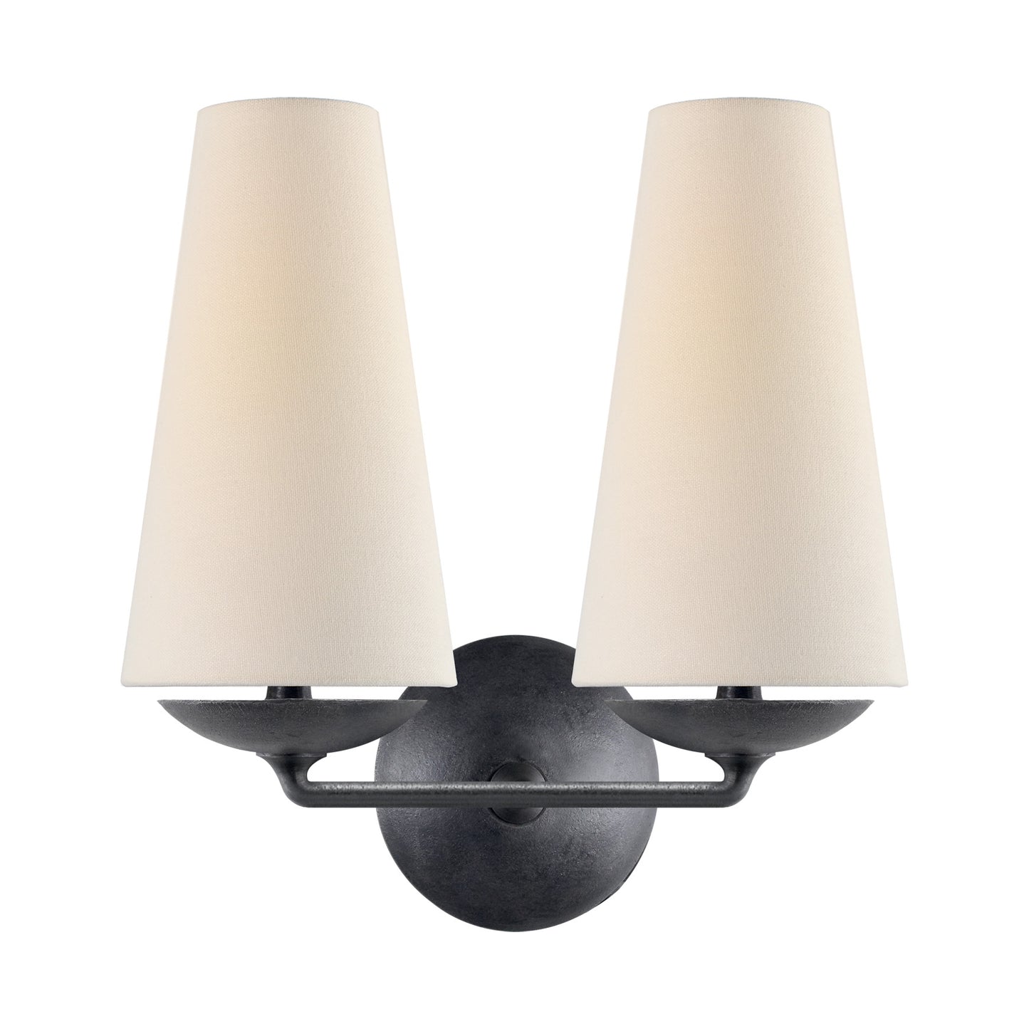 Fontaine Wall Light Aged Iron Double