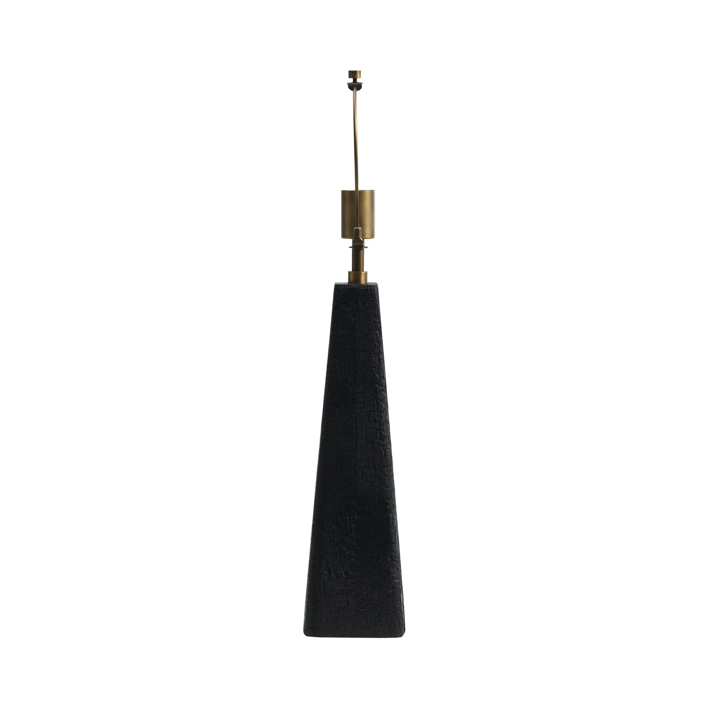 Charred Table Lamp Base detail