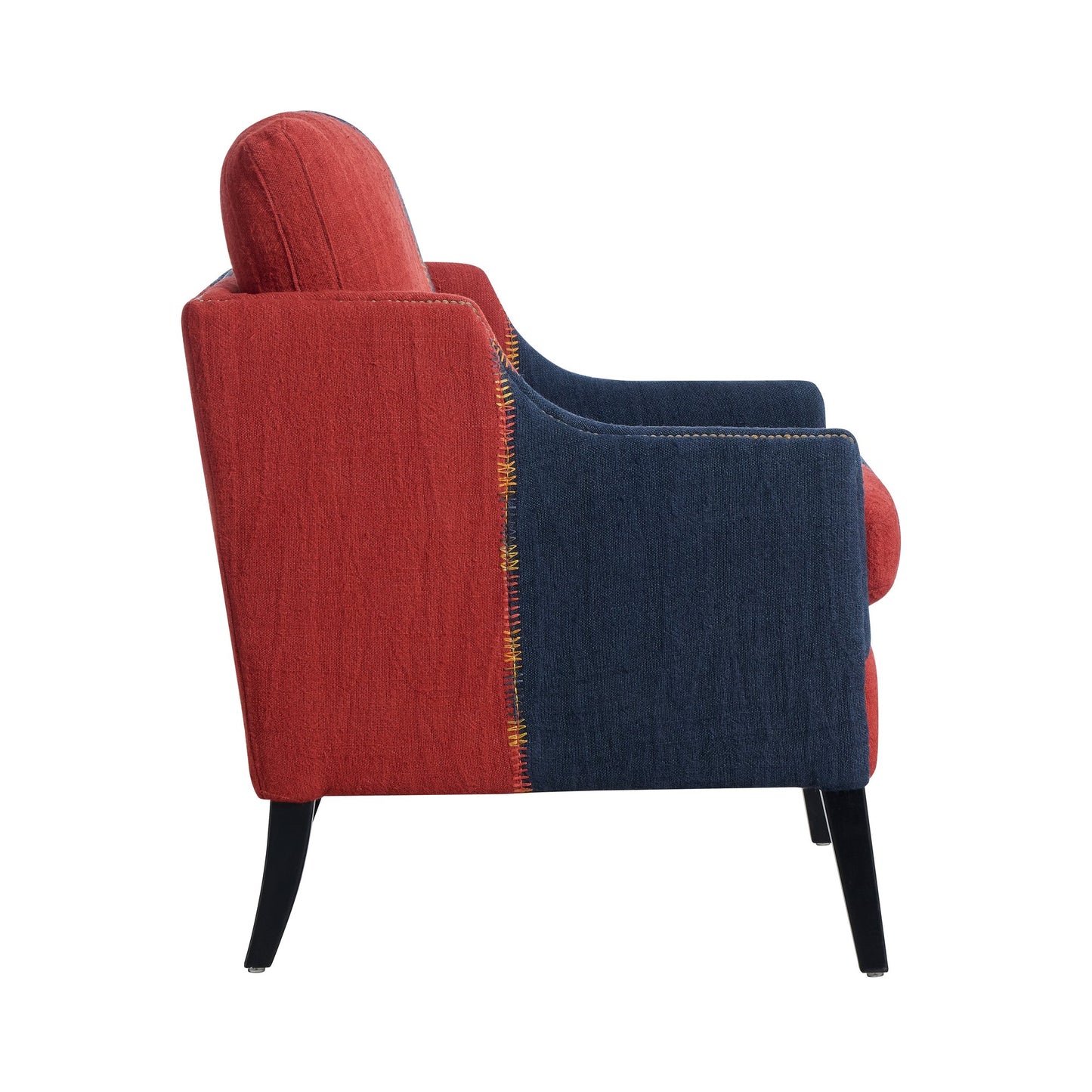 Andrew Martin Regal Chair Turkish Perde Red & Blue