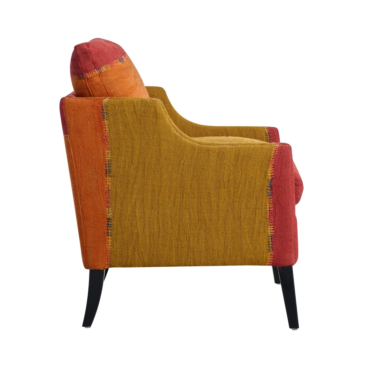 Andrew Martin Regal Chair Turkish Perde Red & Green