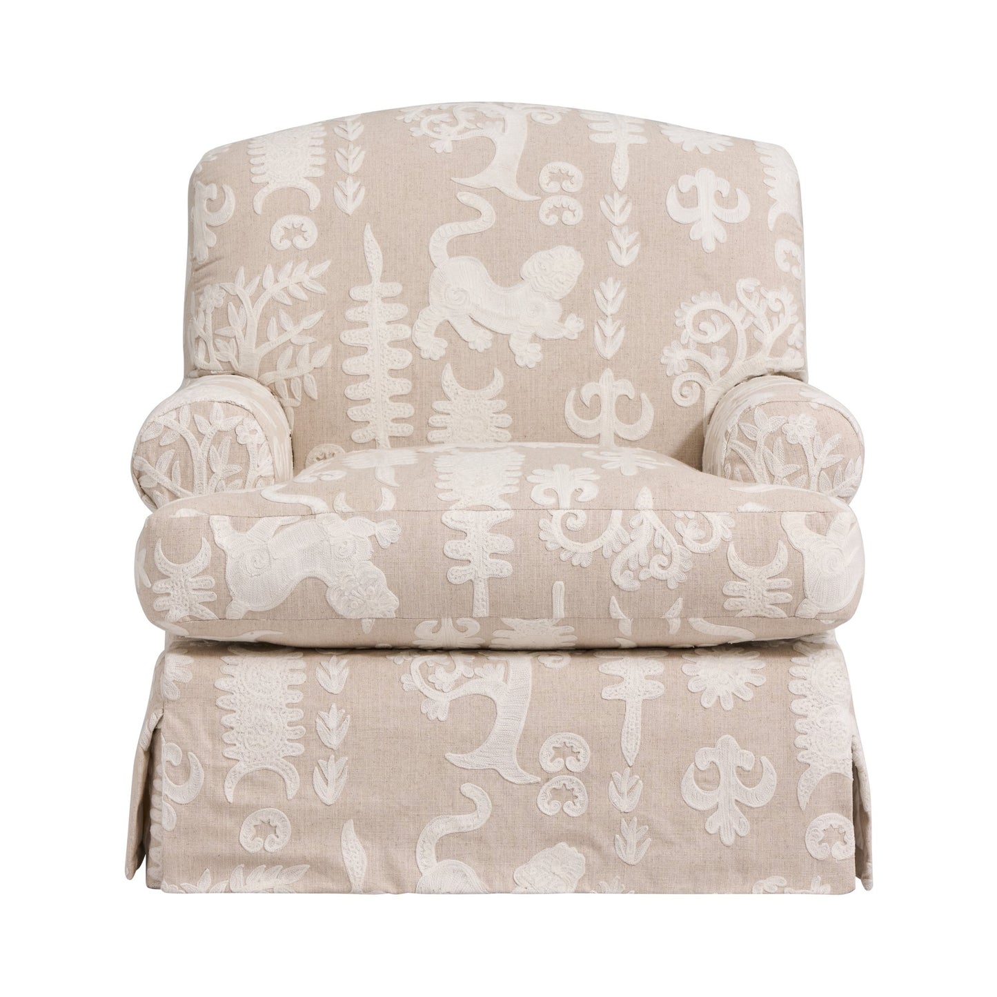 Andrew Martin Greenwich Chair Tiger Tree Ivory