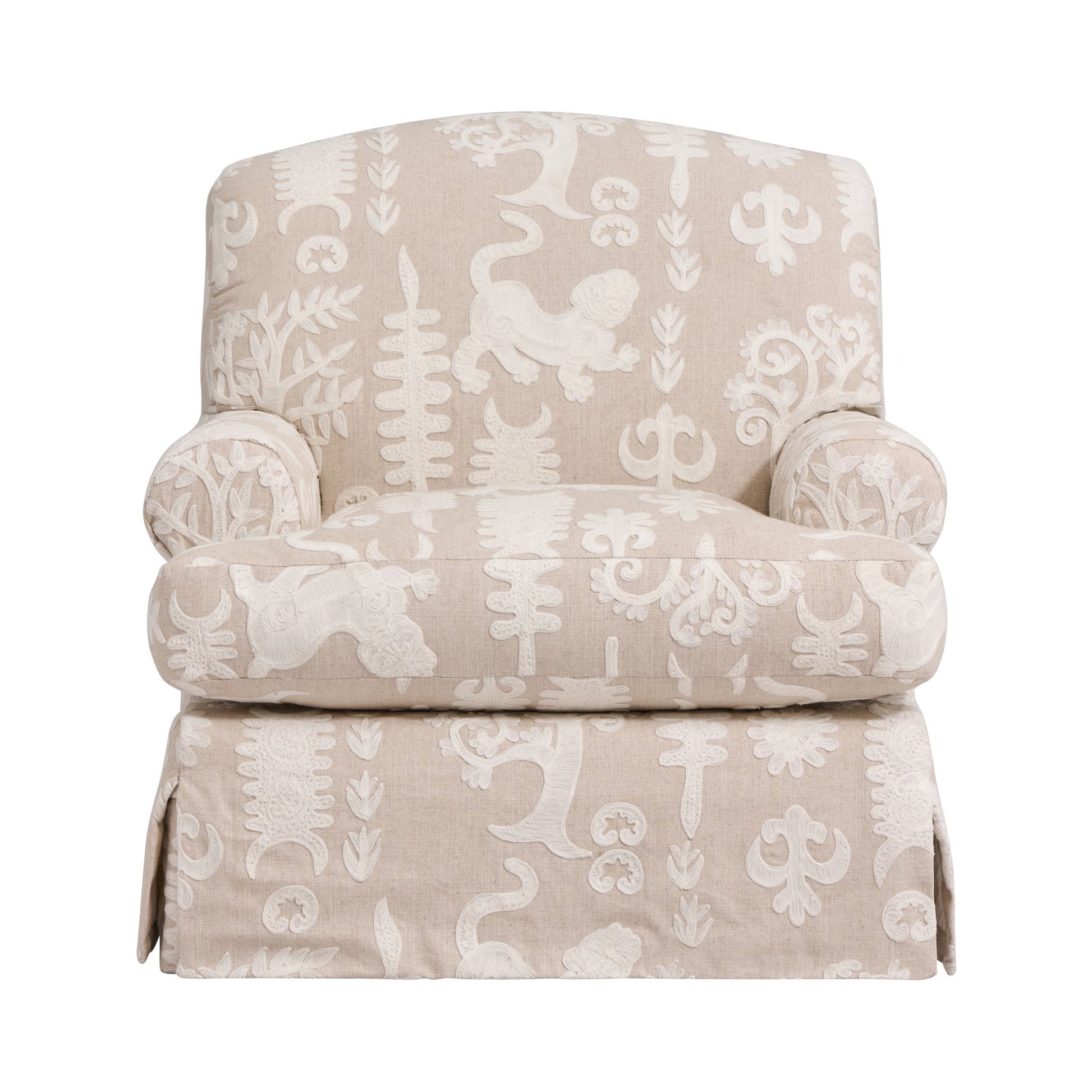Andrew Martin Greenwich Chair Tiger Tree Ivory