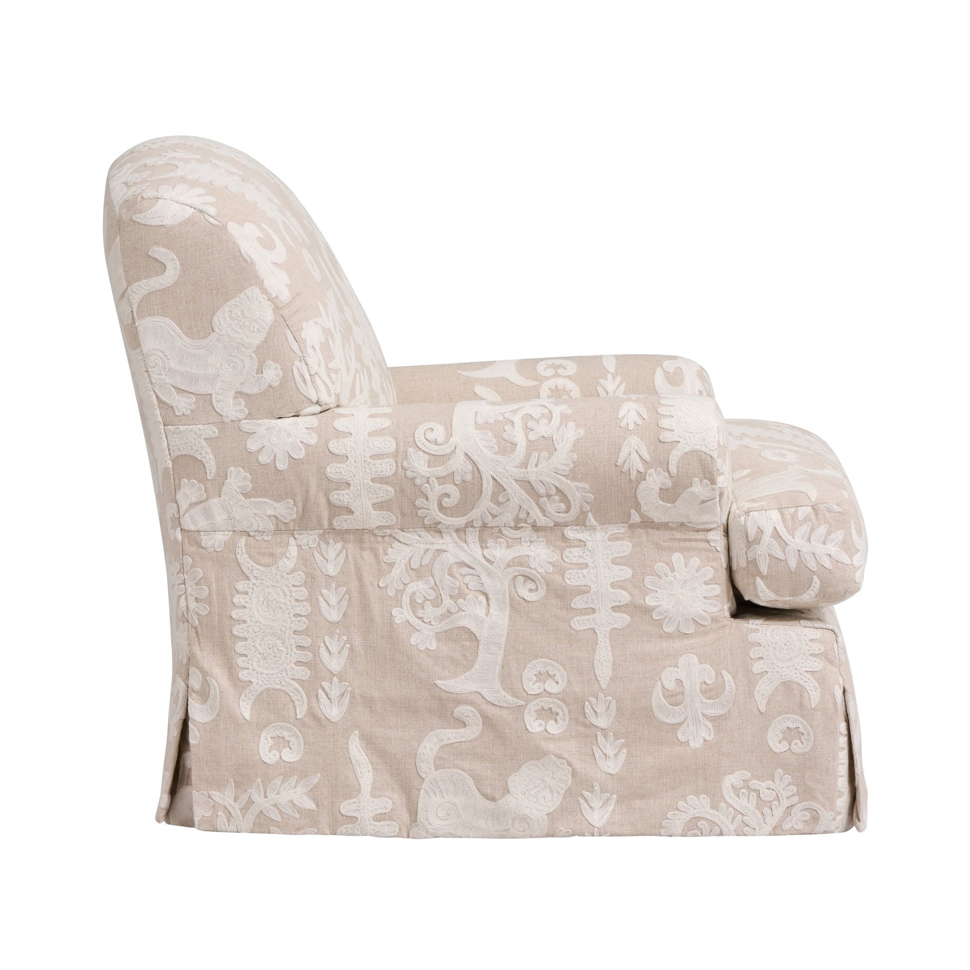 Andrew Martin Greenwich Chair Tiger Tree Ivory